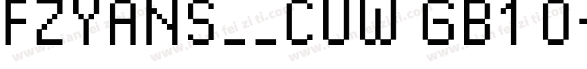 FZYANS__CUW GB1 0字体转换
